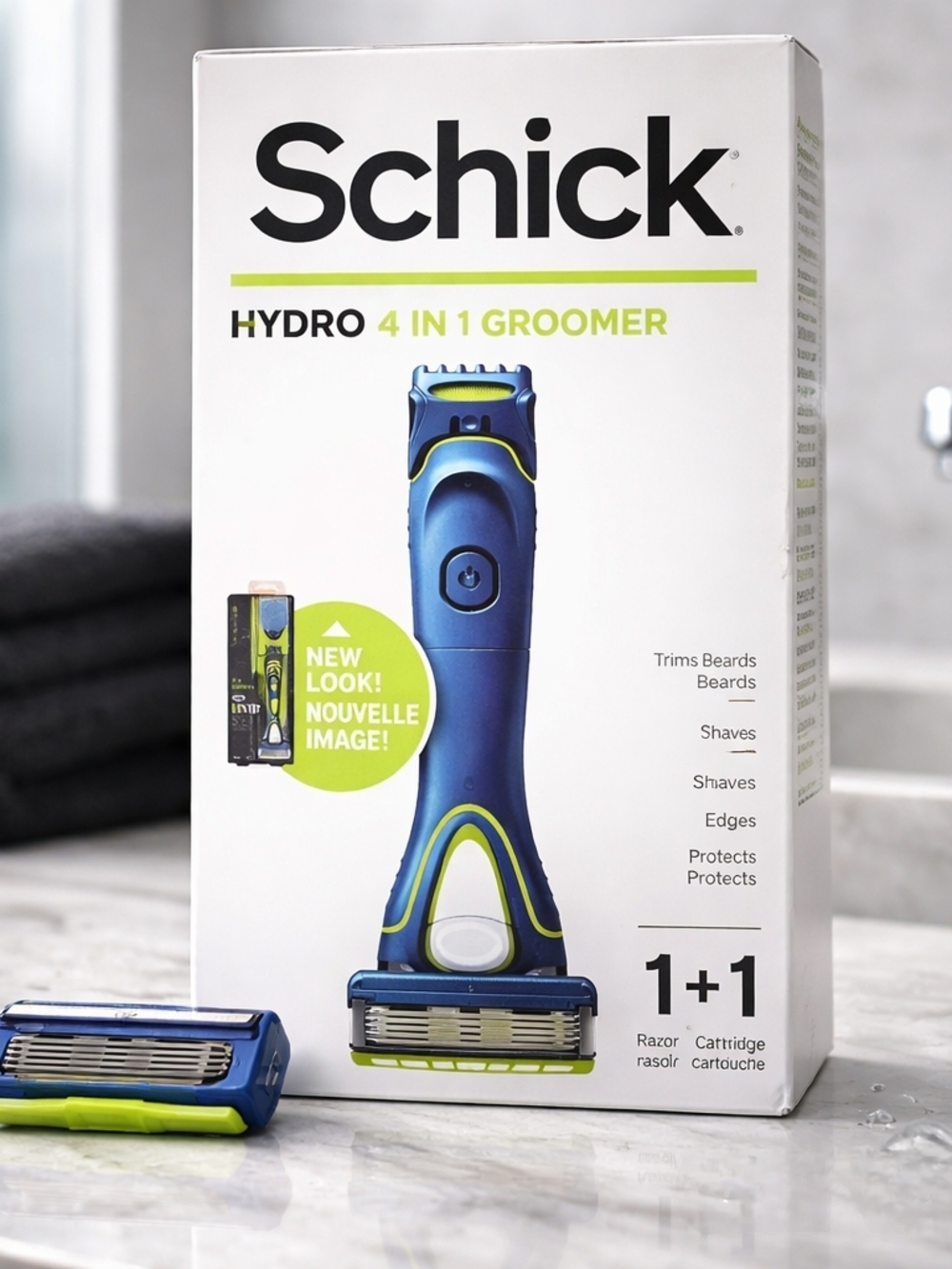 Schick Hydro 4-in-1 Groomer - Blue and Lime
